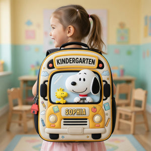 Cute Puppy Backpack - Personalized Gifts For Kids School Bag 03NAQN060726