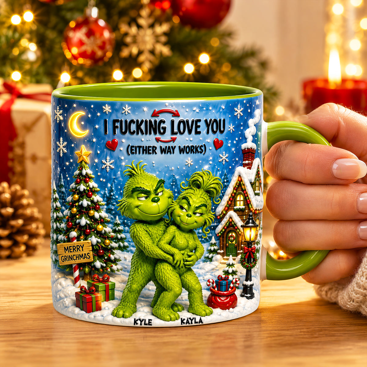 Naughty Couple Accent Mug - Personalized Christmas Gifts For Couple 03nadt210826