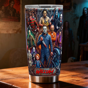 Horror 20oz Tumbler - Personalized Gifts For Horror Fans Tumbler 04HULU140126
