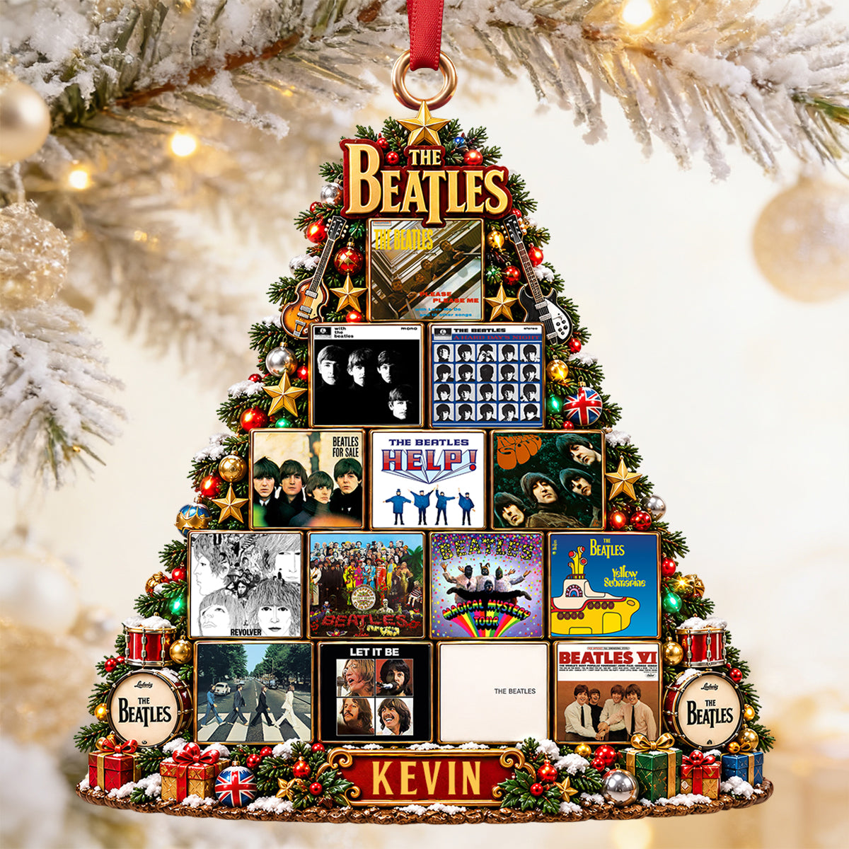 The Beatles Songs Collection Acrylic Ornament - Personalized Christmas Gift For Rock Lovers 08nadt171026