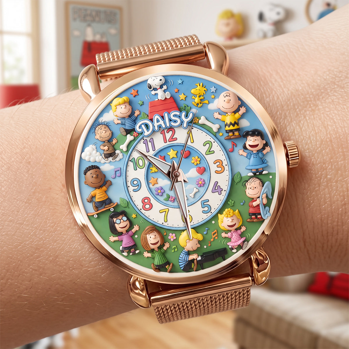 Happy Friends Mesh Strap Quartz Watch - Personalized Gifts 01huta080726