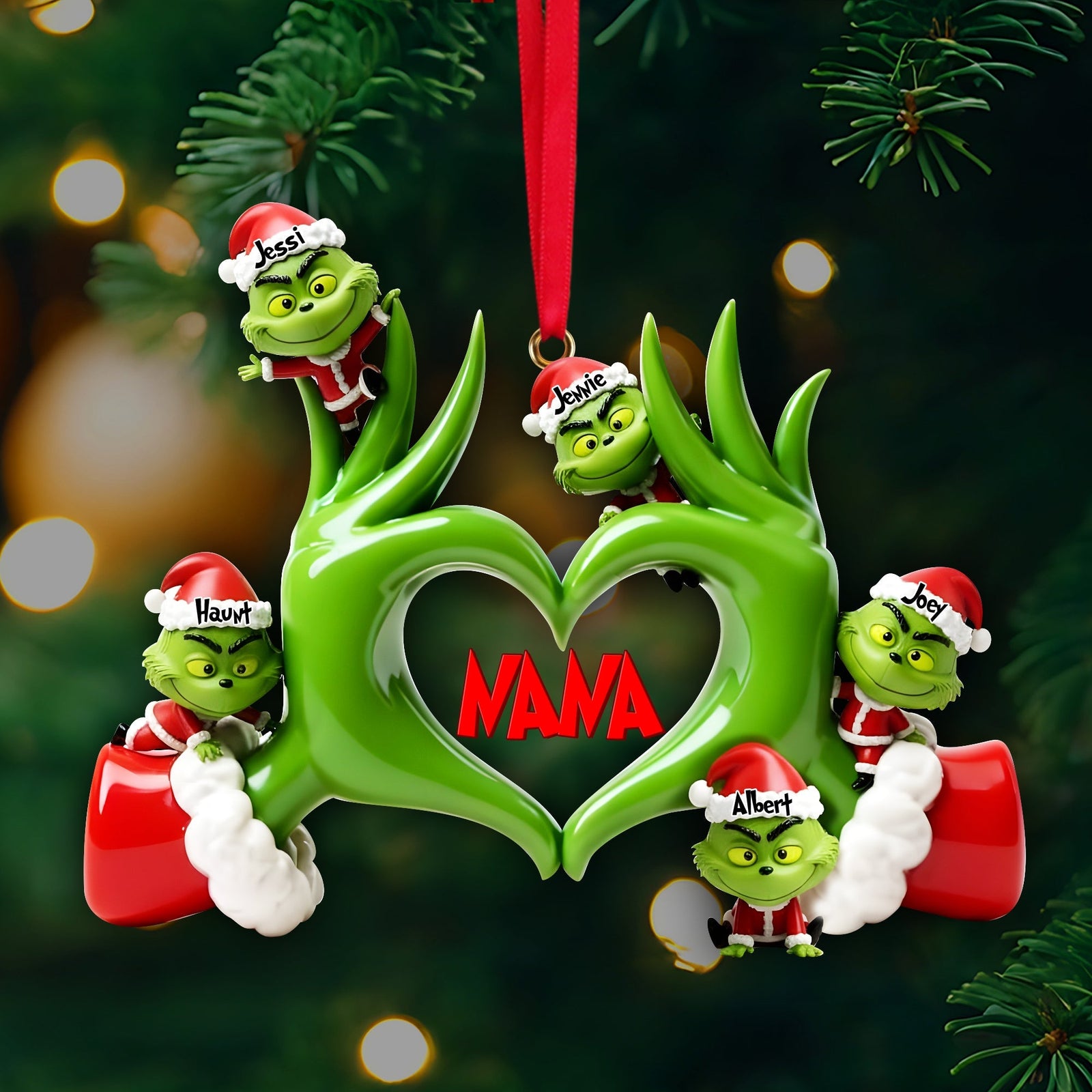 Fun Love Christmas Ornament - Personalized Gifts For Grandma 02QHLU180925