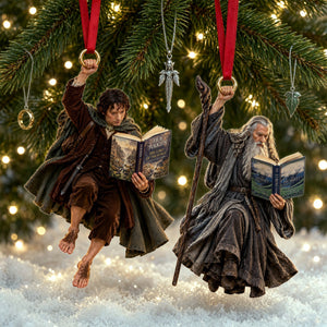 Readers In Fantastical World Ornament - Personalized Christmas Gifts For Book Lovers 06nalu241026