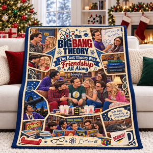 Science & Sitcom Friends Christmas Blanket - Personalized Gifts For TV Show Lovers 06TTQN081026