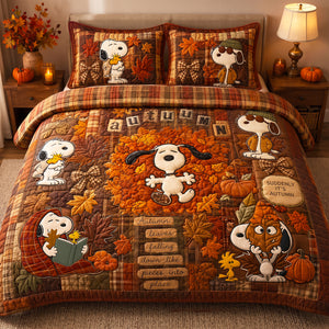 Lovely Fall Foliage Patchwork Quilt Bedding Set - Personalized Gifts 01padt150826