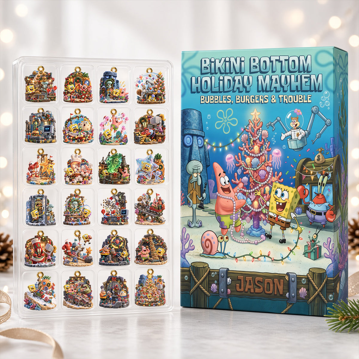 Ocean Floor Holiday Fun Advent Calendar Blind Box - Personalized Christmas Gifts 02HADH261026