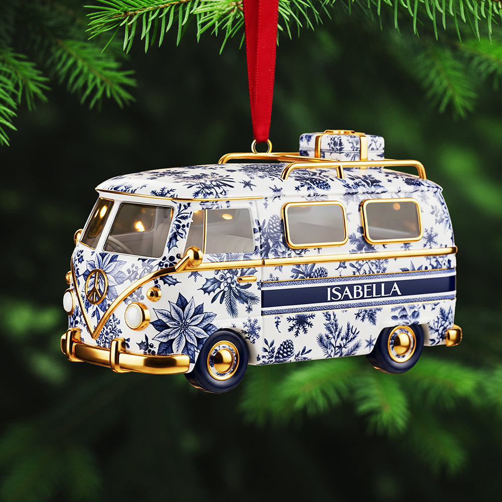 Personalized Gifts For Christmas, Camper Van Acrylic Ornament 02pgta031025