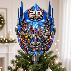 20 Years of Mechanical Adventure Tree Topper - Personalized Anniversary Gift 01HADH150926