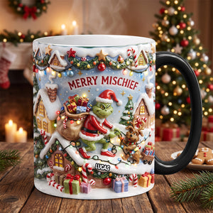 Merry Mischief Christmas Ceramic Coffee Mug - Personalized Gifts 04TYTN010826