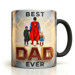 Best Dad Ever Magic Coffee Mug - Personalized Gifts For Dads 03NATN260326PA