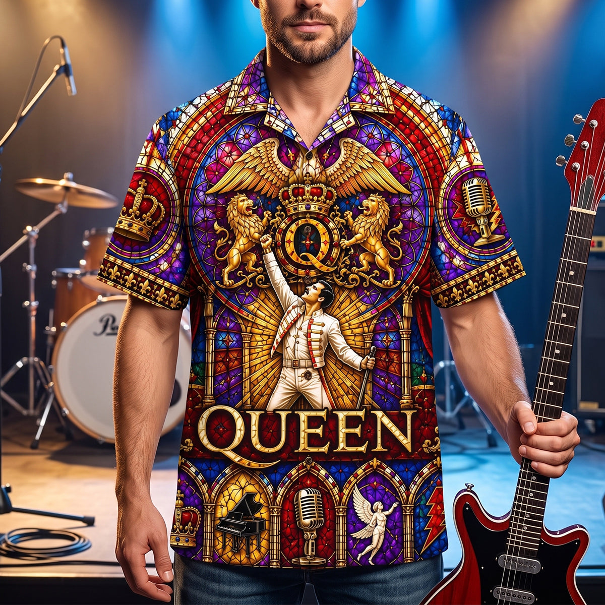 Queen Music Hawaiian Shirt - Personalized Gifts For Rock Lovers 04natn120726