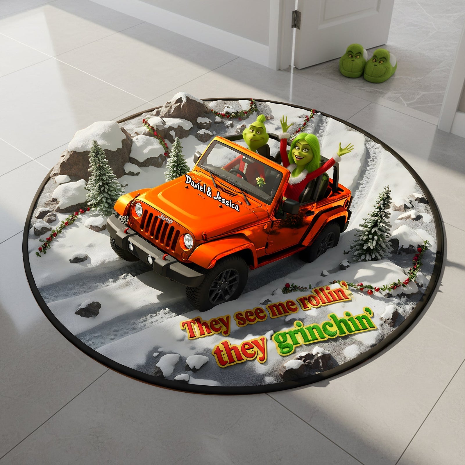 Off Road Car Lover Couple Doormat - Personalized Christmas Gifts 03KILU301025