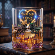 Fancy Couple Ride Round Glass - Personalized Gifts For Couple 03QHLU060626