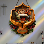 Christian Family Wood Sign - Personalized Gifts For Family 01tota040925-Homacus