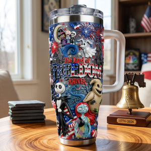 The Land Of Freedom Tumbler - Personalized Gifts For Patriots 01palu060626