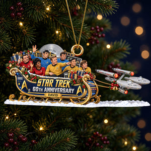Galactic Sleigh Ride Christmas Ornament - Personalized Gifts 06ohdt091026