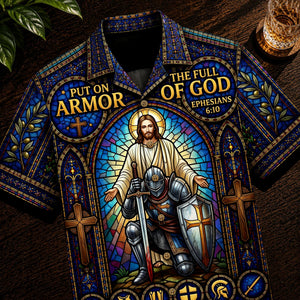 Armor Of Faith Hawaiian Shirt - Personalized Gifts For Christians 05HUQN240626-Homacus