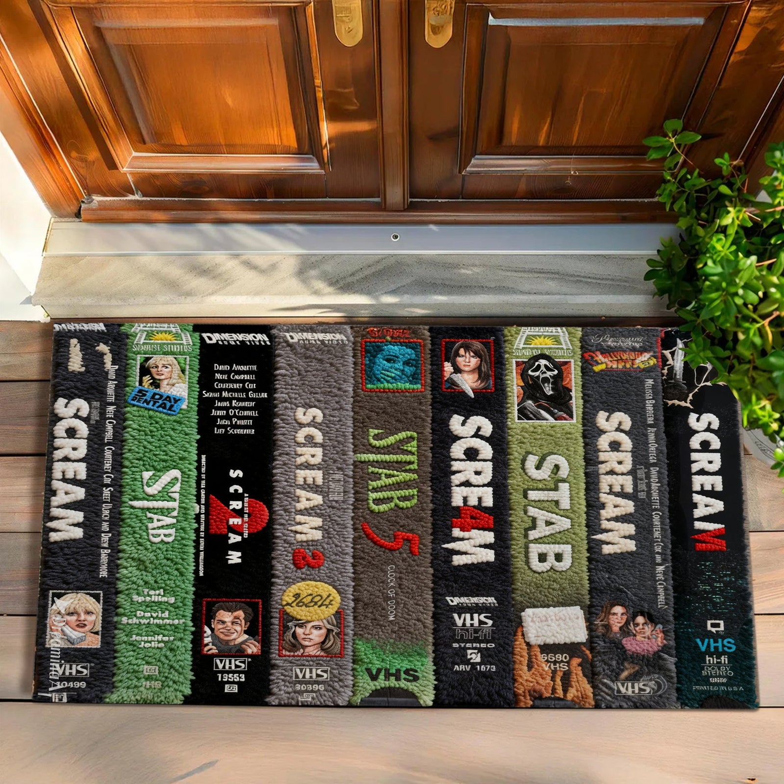 Vintage Horror VHS Doormat - Personalized Gifts For Horror Lovers 02NAQN050326-Homacus