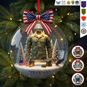 Veteran Ornament - Personalized Gifts For Christmas 02TGMG300925