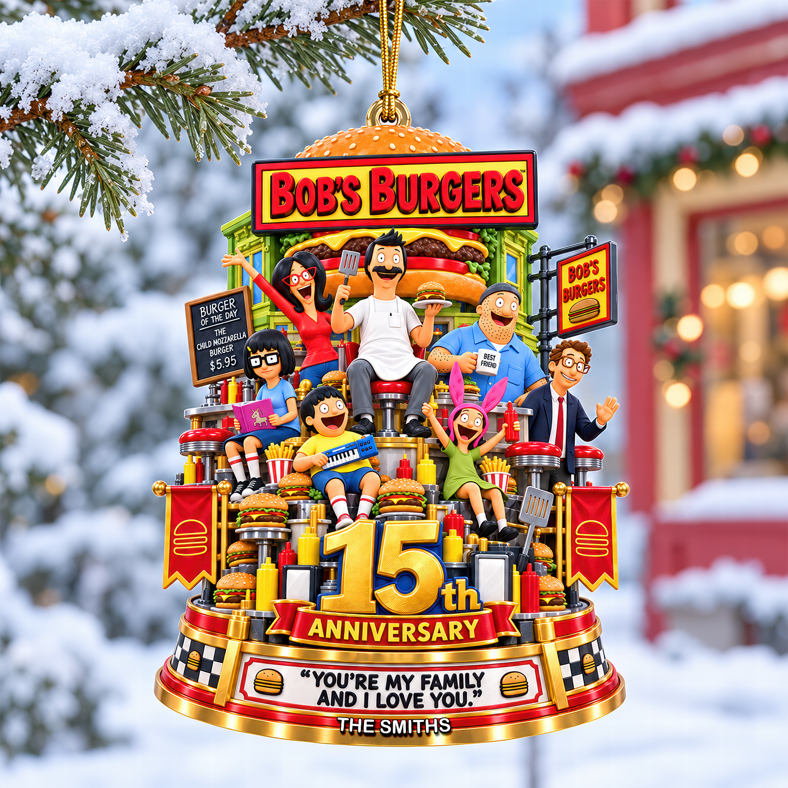 15th Anniversary Christmas Ornament - Personalized Gifts For Family 08ohqn071026