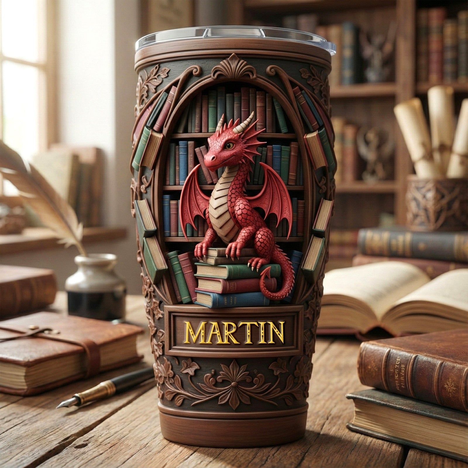 Dragon Tumbler - Personalized Gifts For Book Lovers 02kimg271225