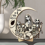 Nightmare Mom Wood Sign - Personalized Gifts For Mother 03TGLU010425-Homacus