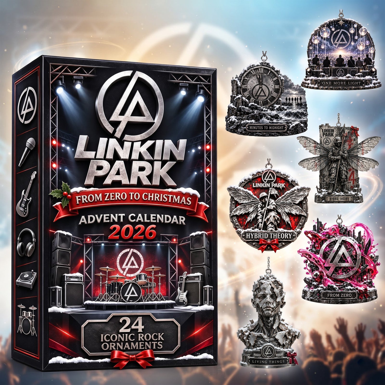 Linkin Park Christmas Advent Calendar Blind Box - Personalized Gifts For Rock Lovers 02ohlu281026