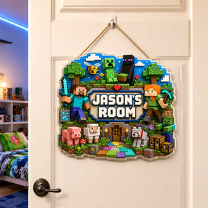 Pixel Landscape Acrylic Sign - Personalized Gifts 03NADH140726