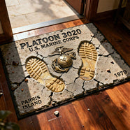 Home Of A Proud Veteran Doormat - Personalized Gifts For Veteran 061TGLU260126-Homacus