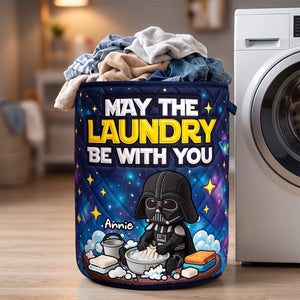 Legend Warrior Doing Laundry Quilted Laundry Basket - Personalized Gifts 05todh290626-Homacus