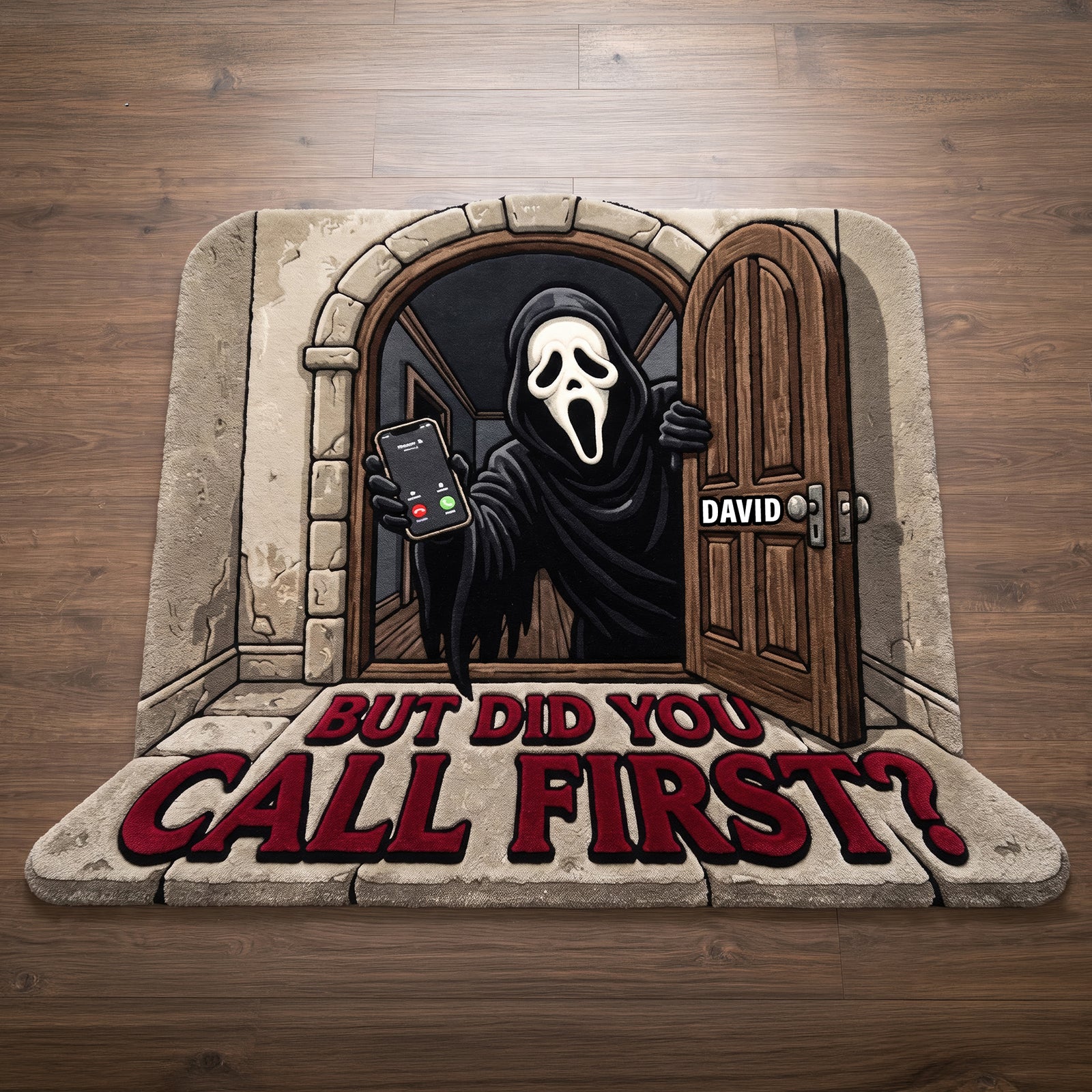 Did You Call First Doormat - Personalized Funny Halloween Gifts For Horror Lovers 04tyqn300726