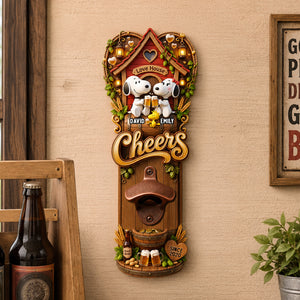 Love House Wall Hanging Bottle Opener -  Personalized Gifts For Couple 02PADH210726