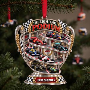 Sleigh The Podium Ornament - Personalized Christmas Gifts 01halu300926
