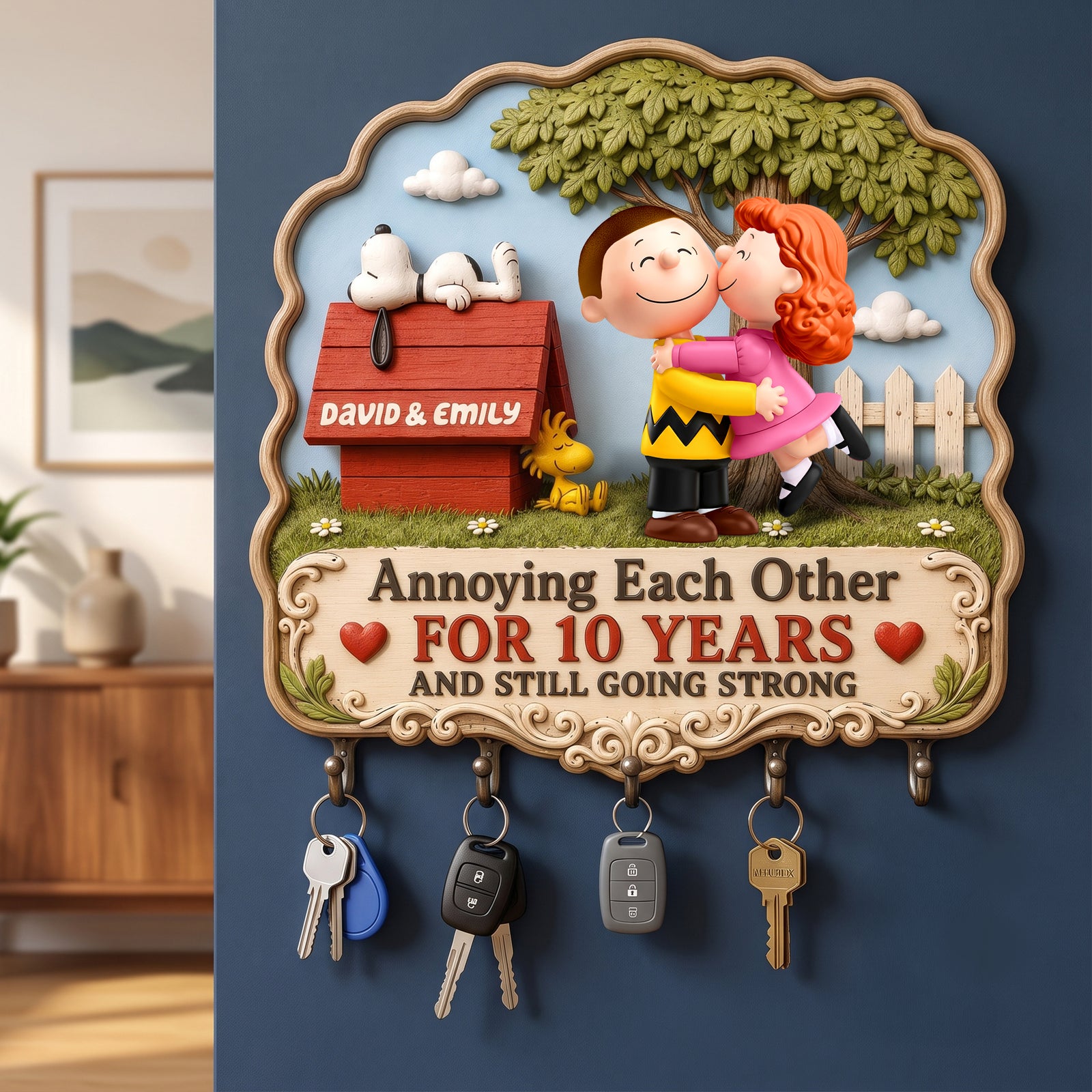 Forever Couple Acrylic Key Hanger - Personalized Gifts For Couple 01OHQN200726