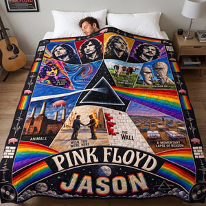 Pink Floyd Music Blanket  - Personalized Gifts For Music Lovers 04HATA081026