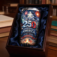 USA 250th Anniversary Tumbler - Personalized Gifts For Patriots 02hudt240226 - Tumbler Cup - GoDuckee