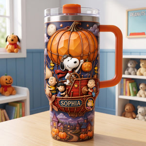 Cute Friends 40oz Tumbler – Personalized Halloween Gifts For Cartoon Lovers 05halu310726