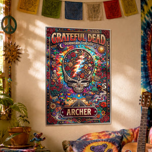 Grateful Dead Print Metal Sign - Personalized Gifts For Rock Lovers 01hudh070726