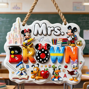 Cute Alphabet Welcome Classroom Sign - Personalized Gifts For Teachers 05QHDT230726