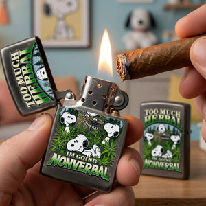 Too Much Herbal I'm Going Nonverbal Lighter - Personalized Gifts 05tolu070726