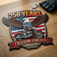 Bikers Ride Free Metal Sign - Personalized 250th Anniversary Gift For Bikers 05TOQN160626 - Metal Signs - GoDuckee