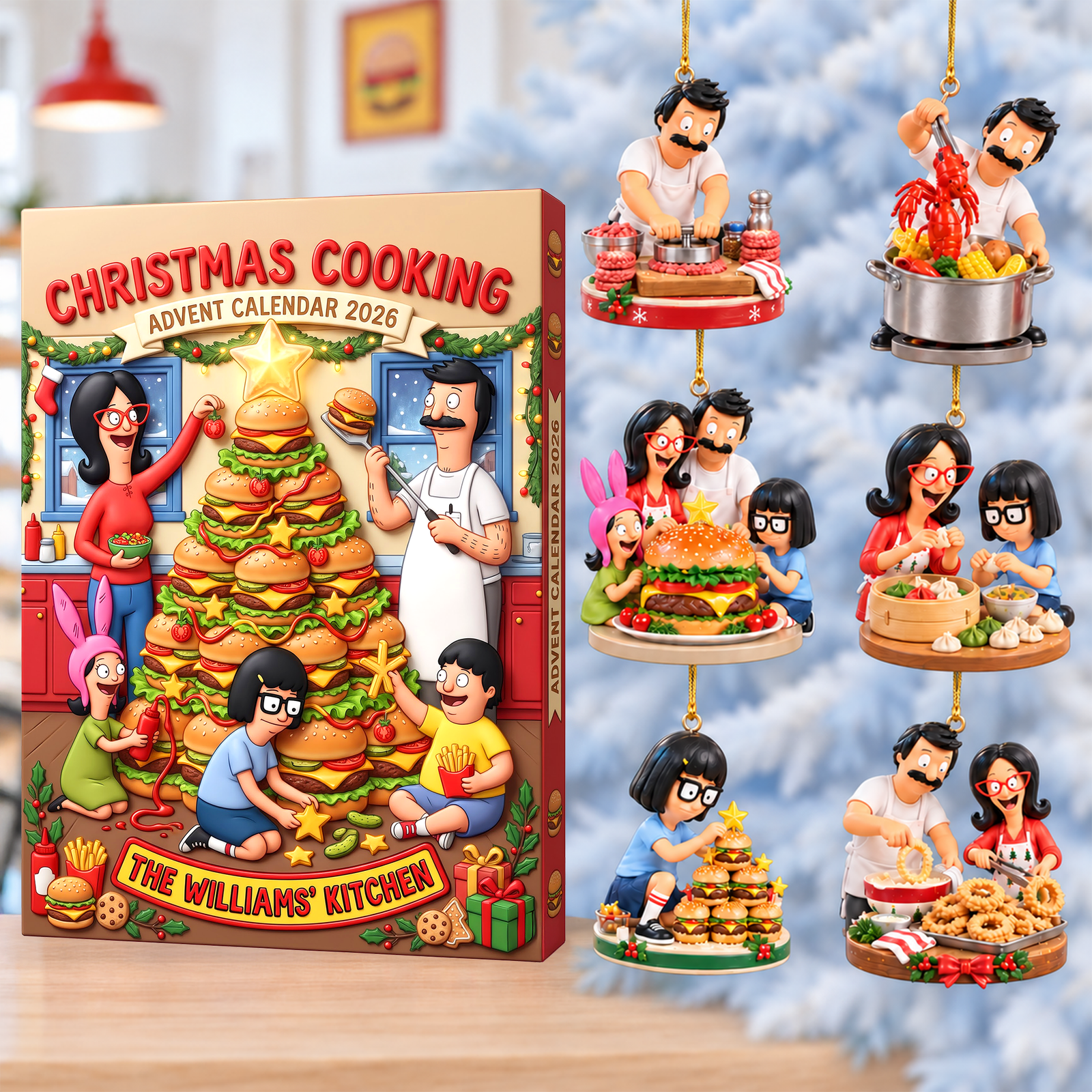 Cute Christmas Cooking Advent Calendar Blind Box - Personalized Christmas Gift 01paqn291026