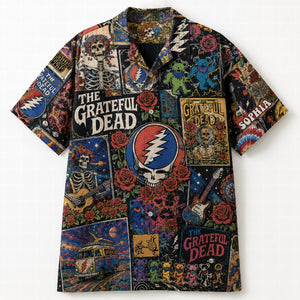 Grateful Dead Psychedelic Eclectic Melody Hawaiian Shirt - Personalized Gifts For Rock Lovers 03qhqn030726