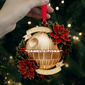 Starlit Love Ornament - Personalized Christmas Gift For Couples 02PALU251025