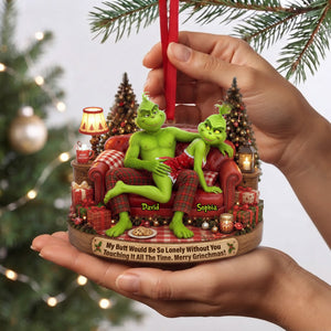 Funny Couple Acrylic Ornament - Personalized Gifts For Christmas 05ohlu010826