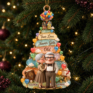 True Love Never Gets Old Ornament - Personalized Christmas Gifts For Couple 08nadt061026