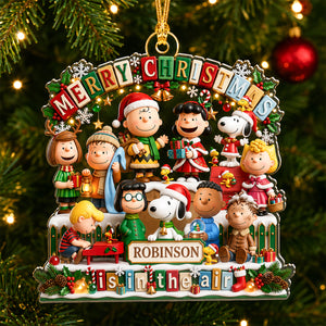 Personalized Classic Cartoon Christmas Ornament – Holiday Gifts 011padh010826