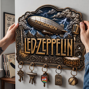 Led Zeppelin Wall Key Hanger - Personalized Gifts 05nalu160726