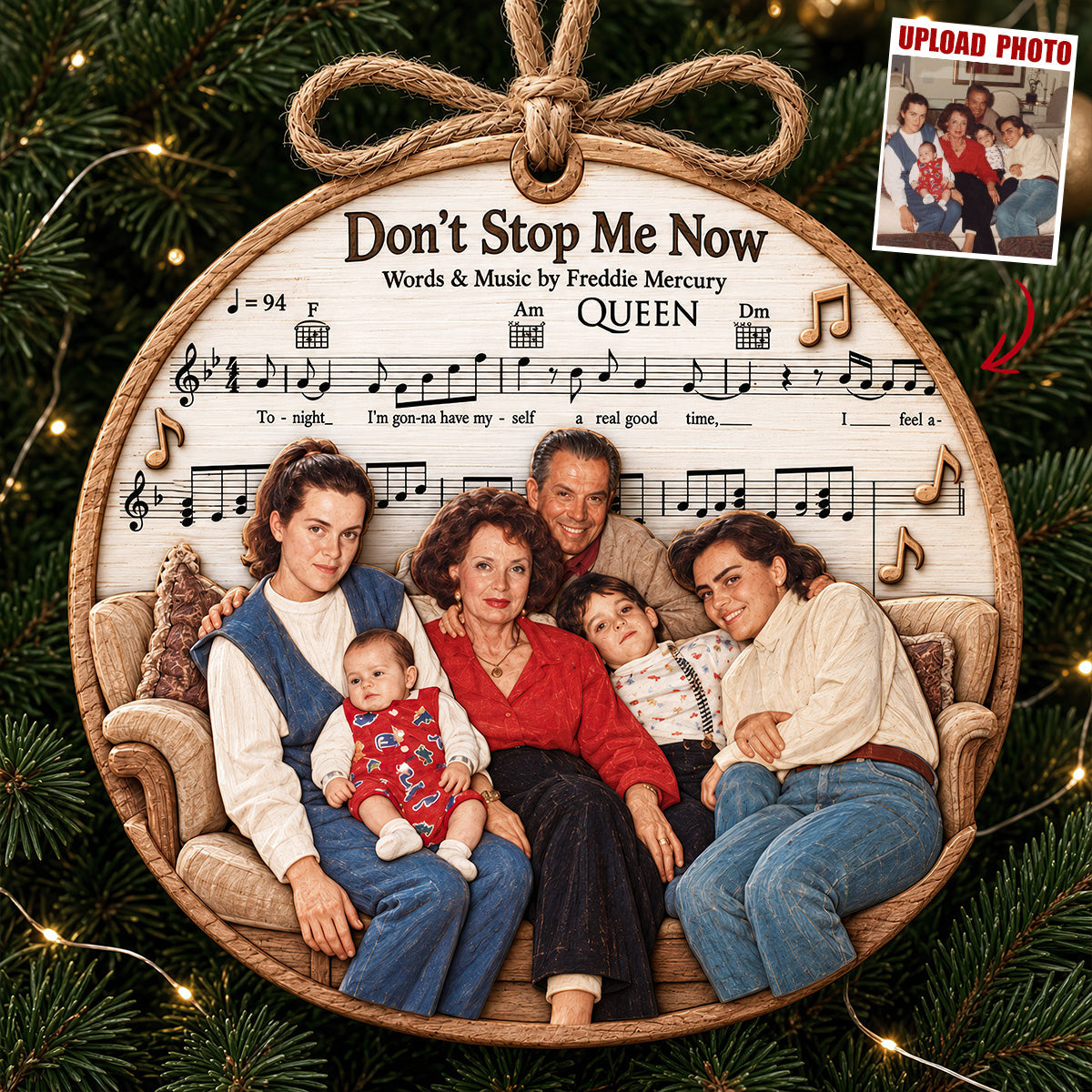 Cherished Family Memories Acrylic Ornament - Custom Photo Gifts For Family 08hudt241026