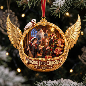 Winging Love Into Christmas Ornament - Personalized Christmas Gifts 03HATA081026